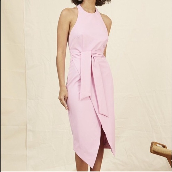 Finders Keepers Dresses & Skirts - Trade-Finders Keepers Essie Mauve Pink Tie Dress